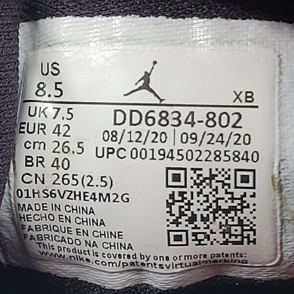 Air Jordan 1 Mid SE Men's Turf Orange/Black White Sneakers DD6834-802 US Sz 8.5 - Picture 10 of 10